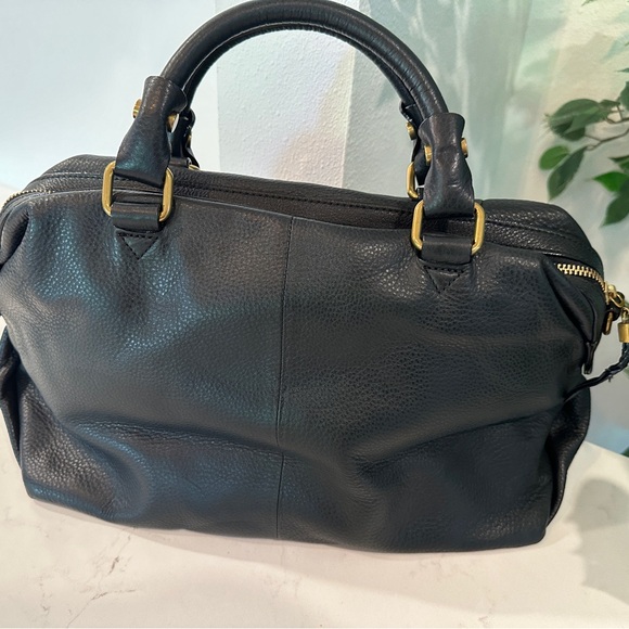 Black EUC leather satchel - Picture 2 of 6